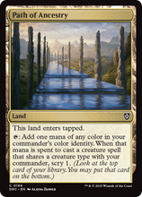 Path of Ancestry (0166) (-166) - Commander: Aetherdrift