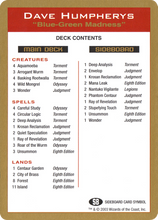 Dave Humpherys Decklist [World Championship Decks 2003]