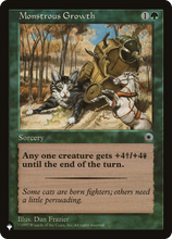 Monstrous Growth (PLST-POR-173) - The List