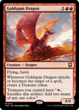 Goldspan Dragon (Ripple Foil) [Modern Horizons 3 Commander]