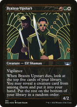 Brazen Upstart (Showcase Golden Age Gilded Foil) [Streets of New Capenna]