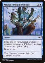 Majestic Metamorphosis (PLST-SNC-48) - The List