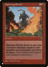 Spitting Earth (PLST-P02-116) - The List