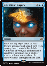 Aminatou's Augury (DSC-071) - Duskmourn: House of Horror Commander Foil