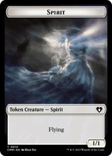 Spirit (0010) // Cat (0005) Double-Sided Token [Commander Masters Tokens]