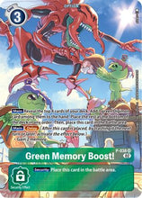 Green Memory Boost! [P-038] (Digimon Adventure Box 2) [Promotional Cards]