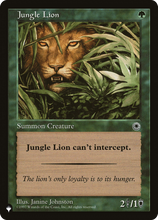 Jungle Lion (PLST-POR-171) - The List