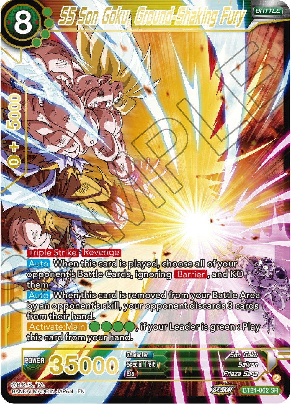SS Son Goku, Ground-Shaking Fury (BT24-062) [Beyond Generations]