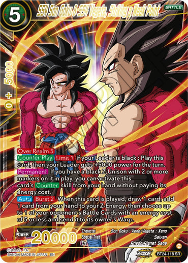 SS4 Son Goku & SS4 Vegeta, Striking a Weak Point (BT24-118) [Beyond Generations]