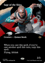 Sage of the Skies (Borderless) (TDM-328) - Tarkir: Dragonstorm Foil