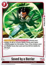 Saved by a Barrier (FB02-033) (Championship Pack 01) [Fusion World Tournament Cards]