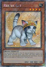 Rescue Cat (Alternate Art) (Platinum Secret Rare) [RA02-EN001] Platinum Secret Rare