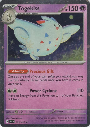Togekiss (085/197) (Cosmos Holo) [Scarlet & Violet: Obsidian Flames]
