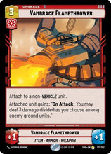 Vambrace Flamethrower (177/262) - Shadows of the Galaxy
