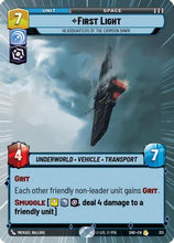 First Light - Headquarters of the Crimson Dawn (Hyperspace) (313) - Shadows of the Galaxy Foil