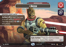 Bossk - Hunting His Prey (Showcase) (272) - Shadows of the Galaxy Foil