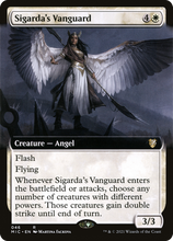 Sigarda's Vanguard (Extended Art) [Innistrad: Midnight Hunt Commander]
