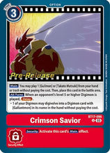 Crimson Savior (BT17-096) - Secret Crisis Pre-Release Cards Foil