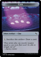 Clue (0014) // A 0041 Double-Sided Token [Murders at Karlov Manor Tokens]