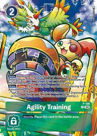 Agility Training (Starter Deck 19 Exclusive) (P-106) - Digimon Promotion Cards