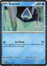 Snorunt - 037/182 (Holiday Calendar) 37 - Miscellaneous Cards & Products Holofoil