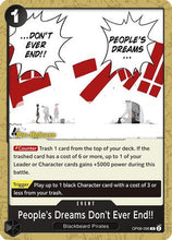 People's Dreams Don't Ever End!! (OP08-096) - Two Legends Pre-Release Cards