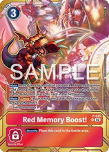 Red Memory Boost! - P-035 (Premium Card Collection - Memory Boost! Set) (P-035) - Digimon Promotion Cards
