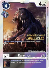 Raremon - P-101 (2024 Regionals Participant) (P-101) - Digimon Promotion Cards
