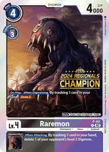 Raremon - P-101 (2024 Regionals Champion) (P-101) - Digimon Promotion Cards