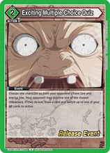 Exciting Multiple-Choice Quiz (UE02BT/HTR-1-098) - Hunter x Hunter Release Event Cards