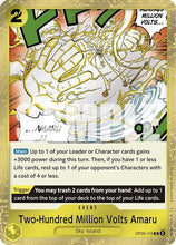 Two-Hundred Million Volts Amaru (Alternate Art) (Manga) (OP05-115) - Premium Booster