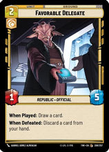Favorable Delegate (208/257) - Twilight of the Republic Foil