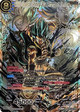 SSB Gogeta, Shining Blue Strongest Warrior (GDR) (BT26-138) - Ultimate Advent Foil