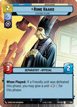 Rune Haako - Scheming Second (Hyperspace) (304) - Twilight of the Republic Foil