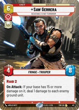Saw Gerrera - Resistance is Not Terrorism (Hyperspace) (417) - Twilight of the Republic Foil