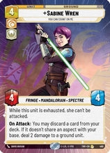 Sabine Wren - You Can Count On Me (Hyperspace) (460) - Twilight of the Republic Foil