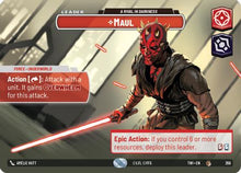 Maul - A Rival in Darkness (Showcase) (266) - Twilight of the Republic Foil