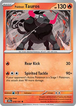 Paldean Tauros 18 - SV08 Surging Sparks Reverse Holofoil
