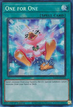 One for One (Alternate Art) (CR) (RA03-EN056) - Quarter Century Bonanza 1st Edition