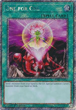 One for One (Platinum Secret Rare) (RA03-EN056) - Quarter Century Bonanza 1st Edition