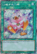 One for One (Alternate Art) (Platinum Secret Rare) (RA03-EN056) - Quarter Century Bonanza 1st Edition