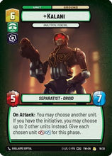 Kalani - Analytical General (16/20) - Twilight of the Republic Weekly Play Promos Foil