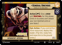 General Grievous - General of the Droid Armies (015/257) - Judge Promos