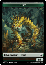Beast (0015) (Ripple Foil) // Insect (0025) Double-Sided Token [Modern Horizons 3 Commander Tokens]