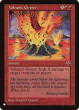 Volcanic Geyser (PLST-MIR-202) - The List