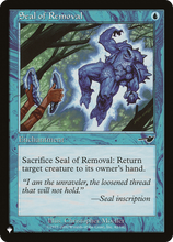 Seal of Removal (PLST-NEM-42) - The List