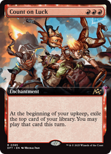 Count on Luck (Extended Art) (DFT-385) - Aetherdrift Foil