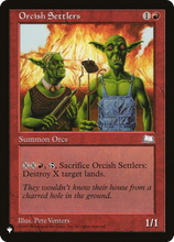 Orcish Settlers (PLST-WTH-112) - The List