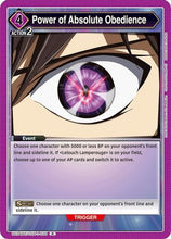 Power of Absolute Obedience (UE04BT/CGH-1-030) - Code Geass Lelouch of the Rebellion