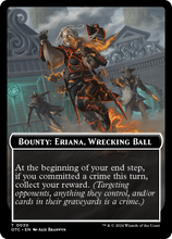Bounty: Eriana, Wrecking Ball // Bounty Rules Double-Sided Token [Outlaws of Thunder Junction Commander Tokens]